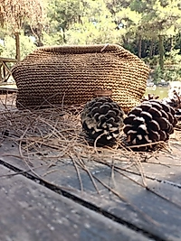 Hasır Burslu El Çantası