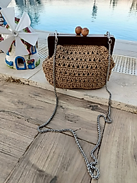 Askılı Ahşap Burslu Çanta