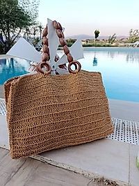 Hasır Kol Bilek Plaj Çantası