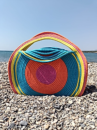 Gökkuşağı Büyük boy Halat Çanta